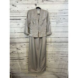 Women's JR Nites Dress, Silver, Size 10